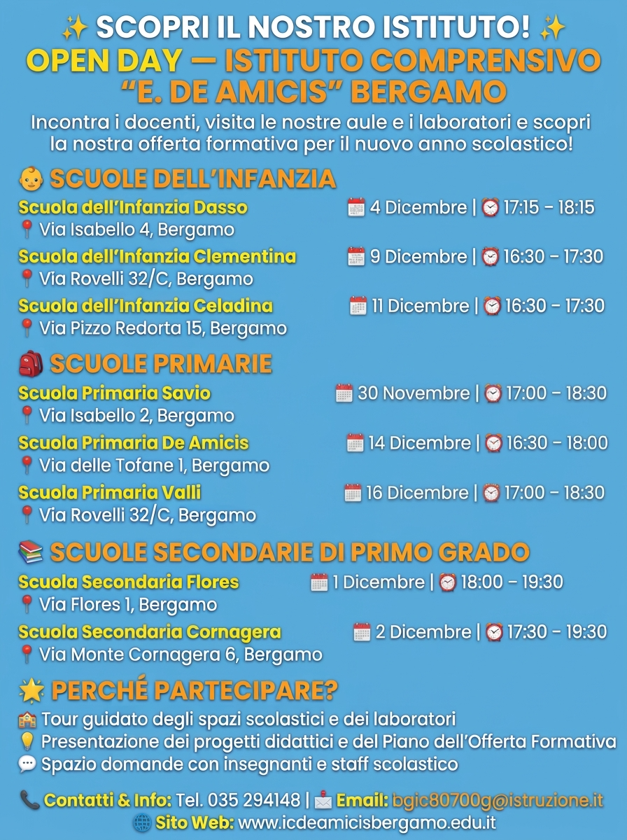 Openday Istituto Comprensivo De Amicis